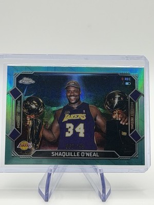 2025-26 Topps Chrome - Shaquille O'Neal #242 Aqua Refractor Moment In Time  /199