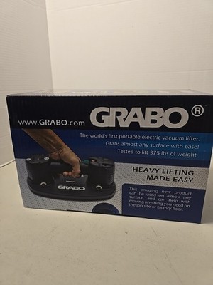 GRABO Nemo Electric Vacuum Suction Cup Lifter W/ 375 lb Capacity [Brand New]