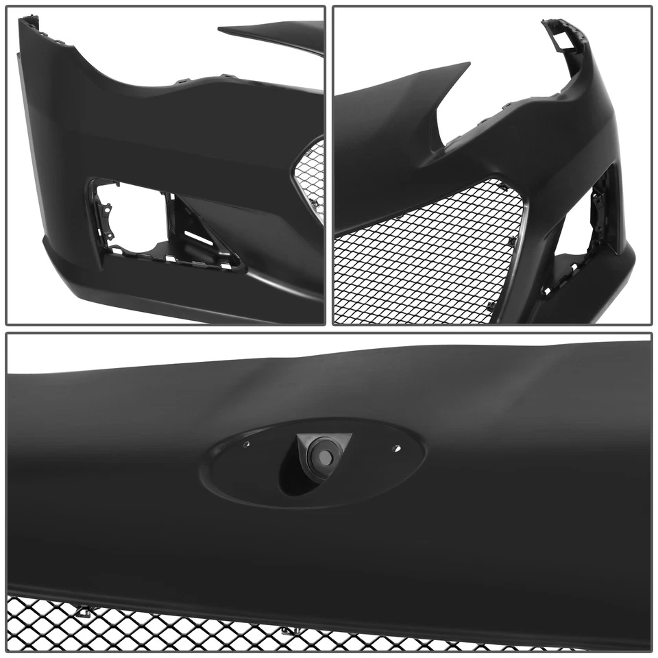 Cubierta de parachoques delantero negra con orificios de luz antiniebla para Scion FR-S Subaru BRZ 2013-2016 Foto 3 de 4