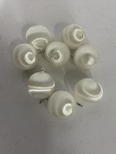 50 Silk White 2 Inch Christmas Ornaments