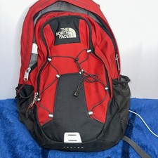 Mochila The North Face Jester Gris/Rojo Acolchada, Bolso Escolar/Universitario Exterior EDC
