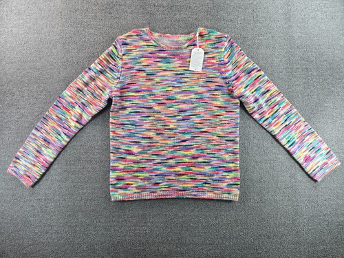 Rainbow Crew Neck Sweater NWT Women’s Small Made With Love Pullover