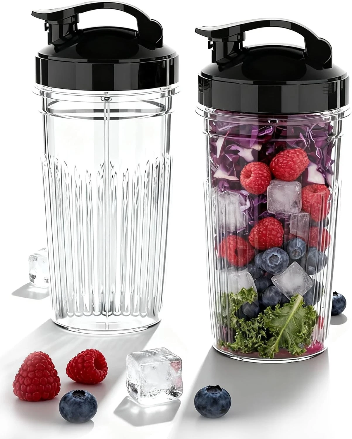 Replacement Blender Cups, Compatible with NutriBullet 600W/Pro 900W/Pro+, 37oz