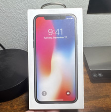 Apple iPhone X Empty Box Only 64GB Space Gray A1865 Video Included