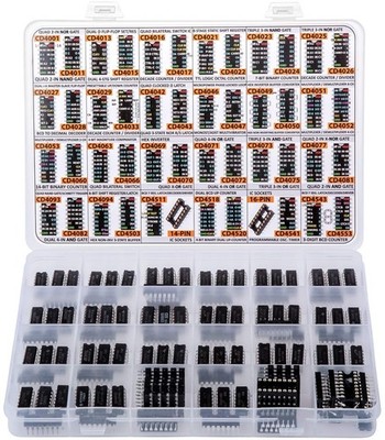 Big CMOS Logic 4000 4500 IC Series Assortment Box 46 Types, 120 pcs, 120