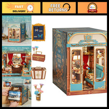 DIY Book Nook Kit for Adults - Miniature Infinity Train Cabin 3D Puzzle Bookend