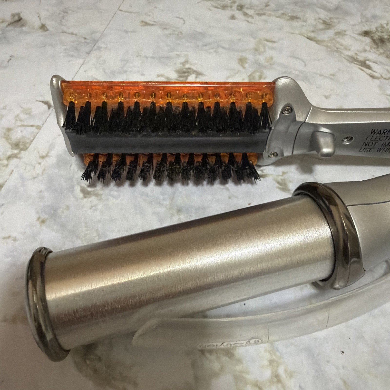 InStyler Original Rotating Hot Iron Silver  IS1001.1  Tested Working