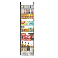 8-Tier Over the Door Pantry Organizer Hanging Storage Rack Adjustable Kitchen