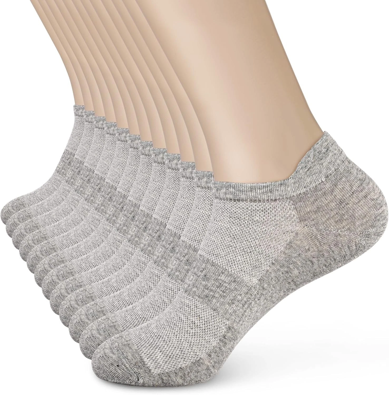 Women's Ankle Cotton Socks - Low Cut Athletic Running Soft Thin