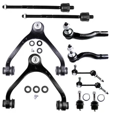 10X Front Control Arms Sway Bar Tie Rods End For 2003-2011 Ford Crown Victoria