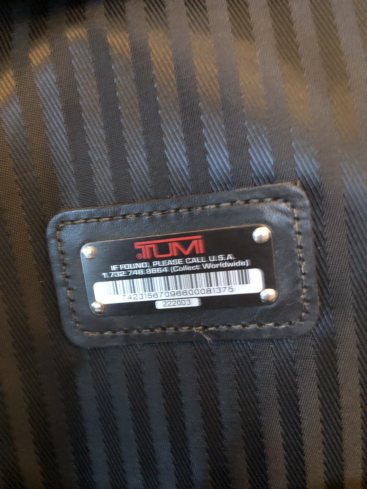 TUMI Carry On Luggage Rolling 2 Wheels 2220D3 Black 21” x 14" x 8" eBay