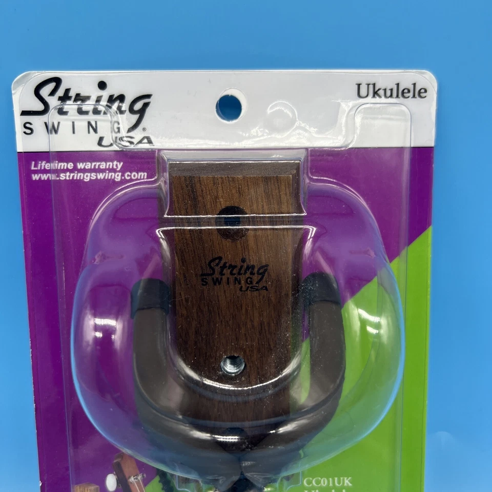 String Swing CC01UK Hardwood Home/Studio Ukelele or Mandolin Hanger, Oak. New - Image 2 of 4