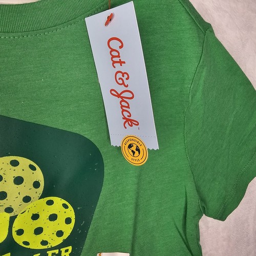 Boys' Short Sleeve 'Pro Pickleballer' Graphic T-Shirt - Cat & Jack Green Small - Picture 8 of 11