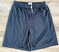NEW Badger Men's Activewear Mesh Shorts Navy S to 4XL