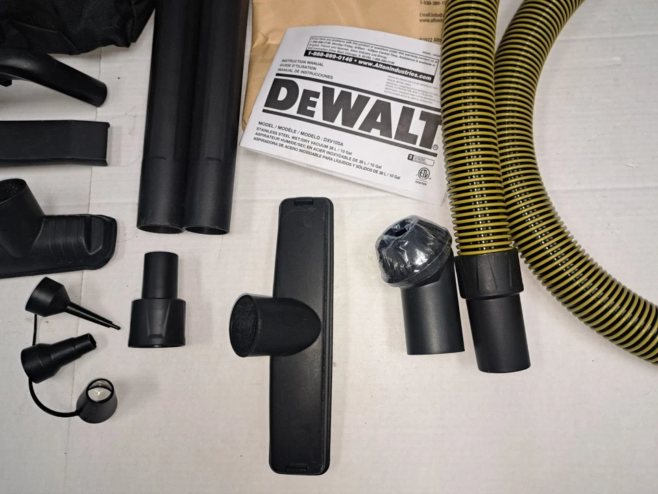DEWALT 10 Gallon Wet Dry Shop Vac DXV10SA Accessories 11 Piece Lot Instructions - Image 4 of 4