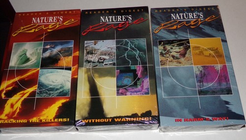 Reader's Digest Nature's Rage Boxed Set of 3 VHS Video's - Brand New Sealed RARE - Picture 2 of 5