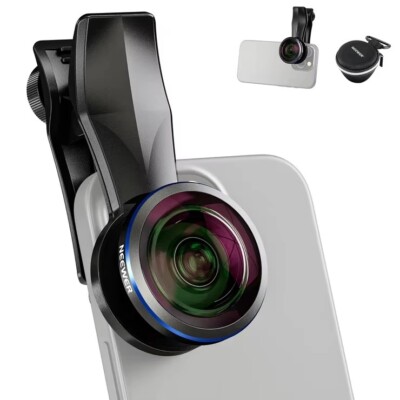 NEEWER LS-29 Pro 8mm Fisheye Lens 220° Wide Angle 17mm Thread Clip Smartphone 