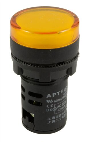 Amarillo 22mm LED Piloto Luz Indicadora 220V - Imagen 1 de 1
