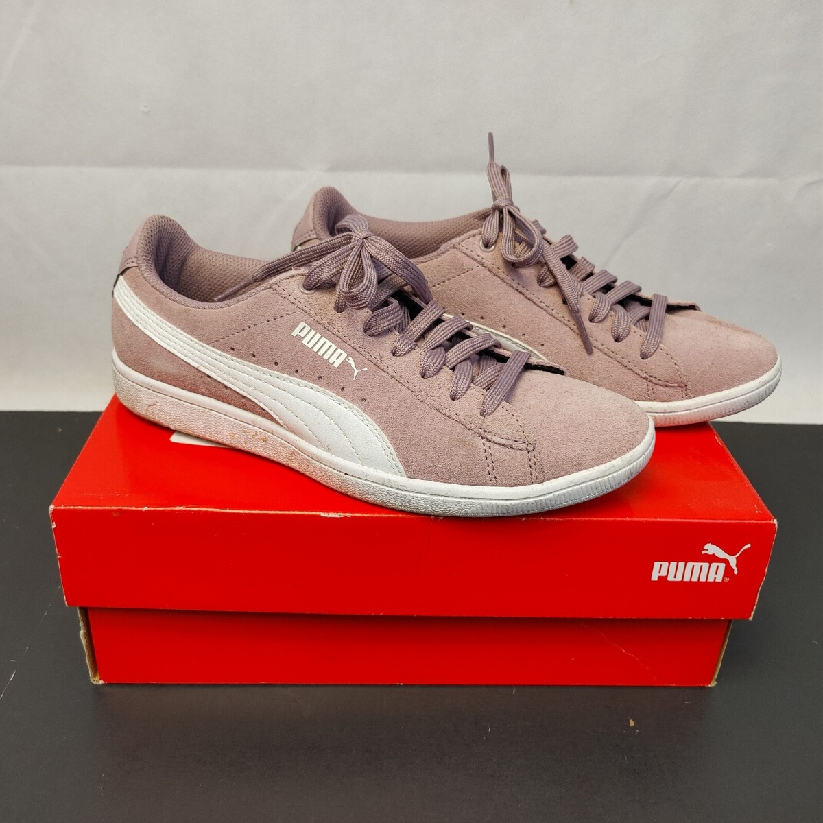 PUMA Vikky Fashion Sneakers Shoes Suede Elderberry Purple Womens