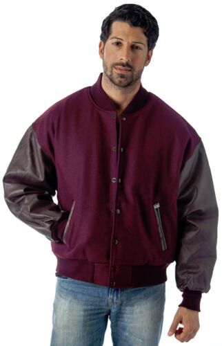 Stussy Ghost Logo Canvas Varsity Jacket - Size XL - Red Stussy Ghost Logo Canvas Varsity Jacket - Size XL - Red
