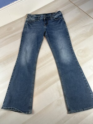 SILVER JEANS Suki Mid Flare Fluid DENIM 