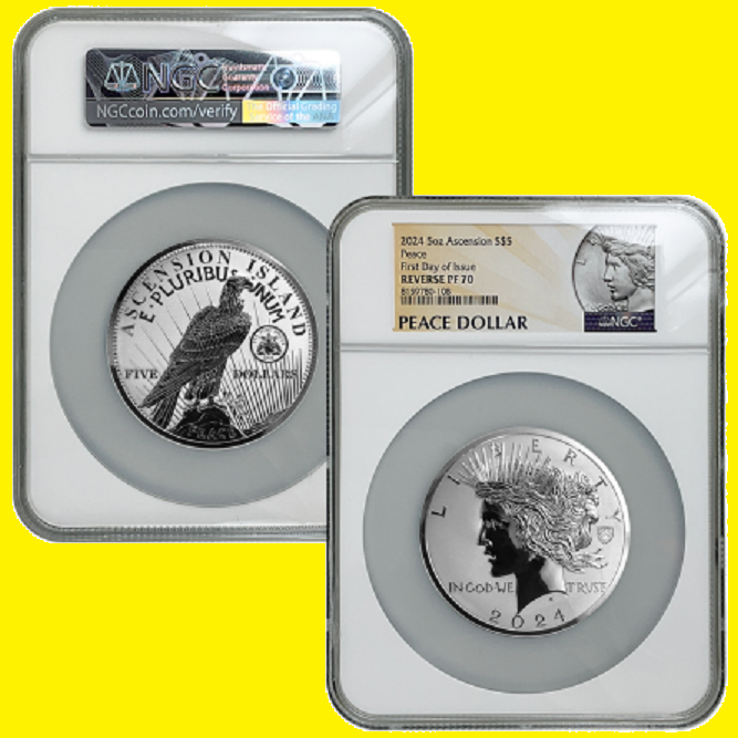 2024 Morgan & Peace 10 OZ SILVER Dollar RPF 70 NGC FIRST DAY 100