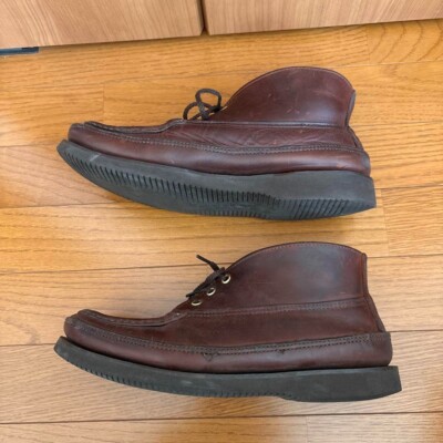 Russell Moccasin Sporting Clays Chukka Boots Brown Leather US 9.5E