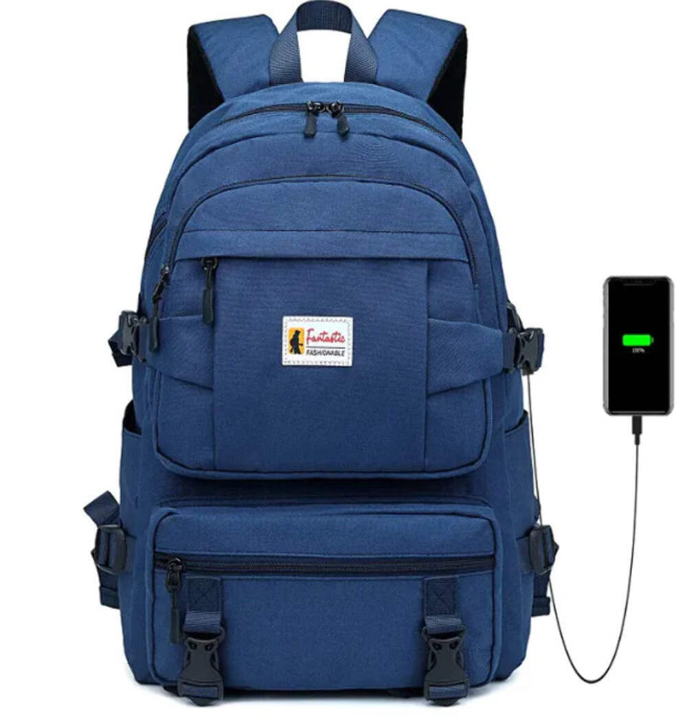 Backpack that charges phone