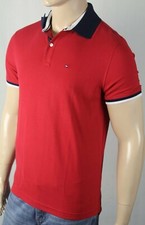 Tommy Hilfiger Performance Red Mesh Polo Shirt Classic Fit Wicking NWT