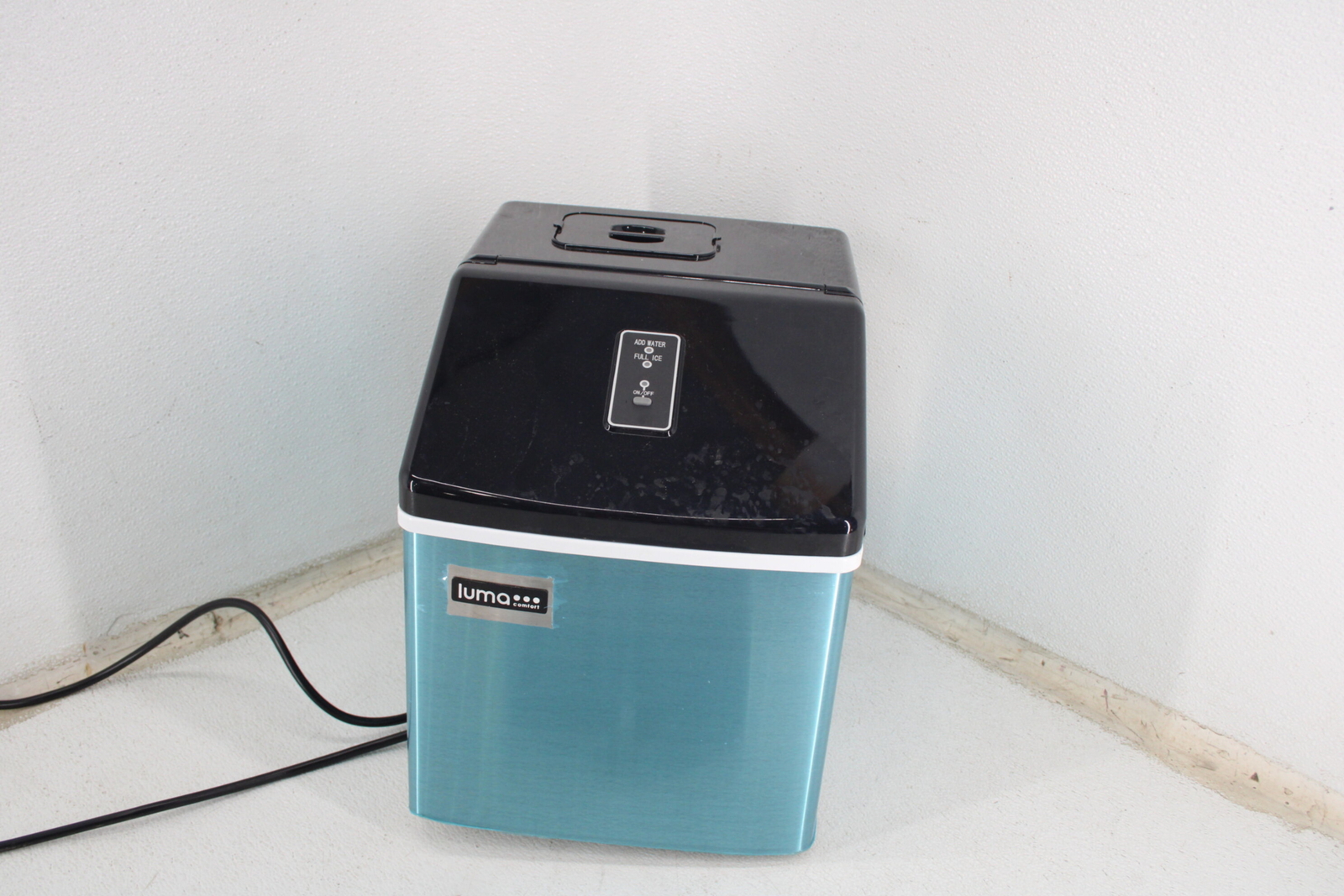 FOR PARTS Luma Comfort IM200SS Black Stainless Steel Clear Portable Ice