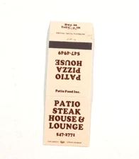 Matchbook Patio Steak House & Lounge Patio Pizza House Tell City IN Hwy 66