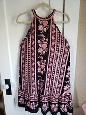 Loft  Halter 95% RAYON Floral Print Dress  womens SMALL