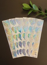 25 HEART STICKERS/HOLOGRAPHIC HEART STICKERS/VALENTINES DAY HEART STICKERS