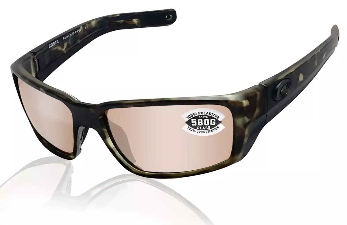 Costa Del Mar sunglasses Fantail Pro Wetlands Copper Silver Mirror 