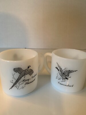 Federal Milk Glass Grouse Ring Necked Pheasant & Canada Goose Canvasback Hunting