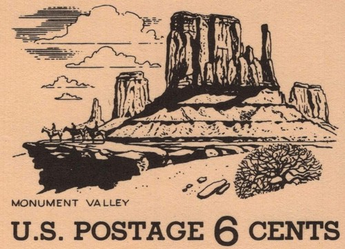 #UX62 6c Monument Valley, neuwertig **ALLE 5 = KOSTENLOSER VERSAND** - Bild 2 von 3