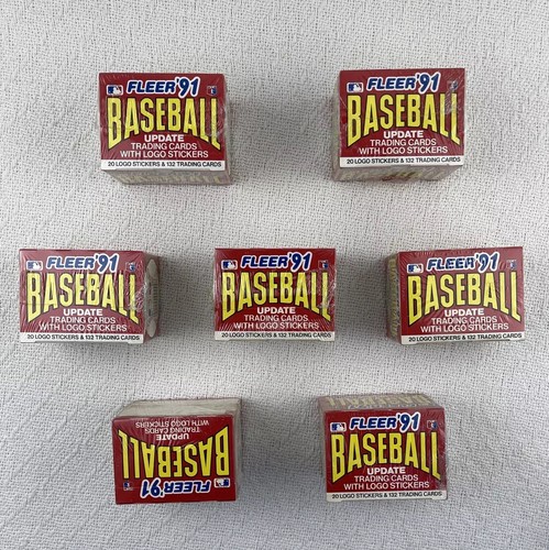 1991 FLEER Baseball Update Card Set (132 Cards) FACTORY SEALED Lot Of 7 - Picture 2 of 6