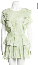 LoveShackFancy Green Natasha Dress Size L