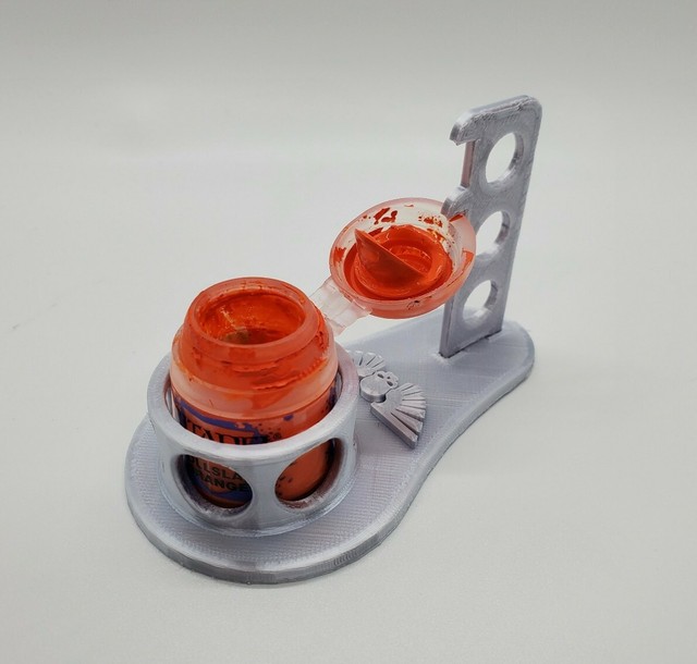 Astra Militarum Themed 3D Printed Paint Pot Holder. Perfect for Games