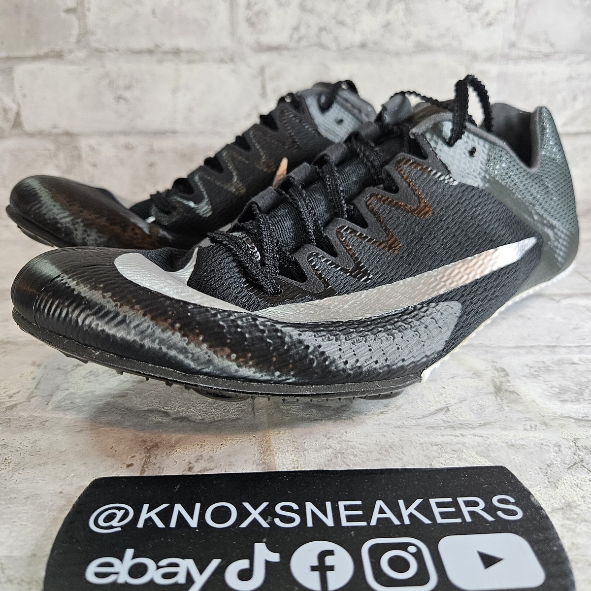 Nike Zoom Rival Sprint Track Spikes Black Silver DC8753-001  display picture 1