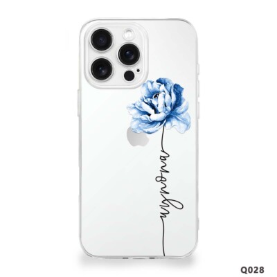 Patterned Clear TPU Phone Case Custom Cover For iPhone 16 Pro Max 15 14 Plus 16e