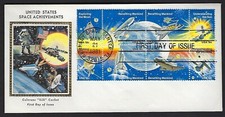 1912-19 Colorano FDC - U.S. Space Achievements - Block of 8