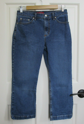 しゃつ Zena Capri Jeans Womens Size 6 28x23 Distressed Stretch 50-25771