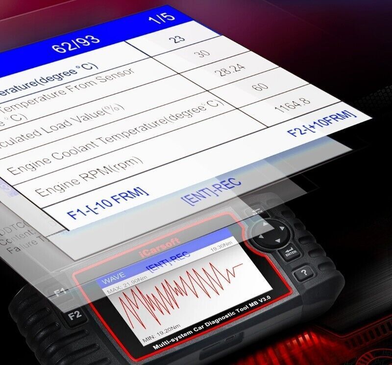 iCarsoft MB V3.0 III Diagnosegerät geeignet für Mercedes Sprinter Vito Smart