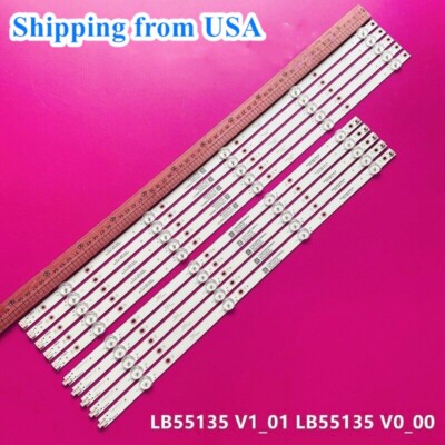 LED Strips For Insignia NS-55DF710NA19 NS-55DF710NA21 LB55135 V1_01 E4SW5518RKU
