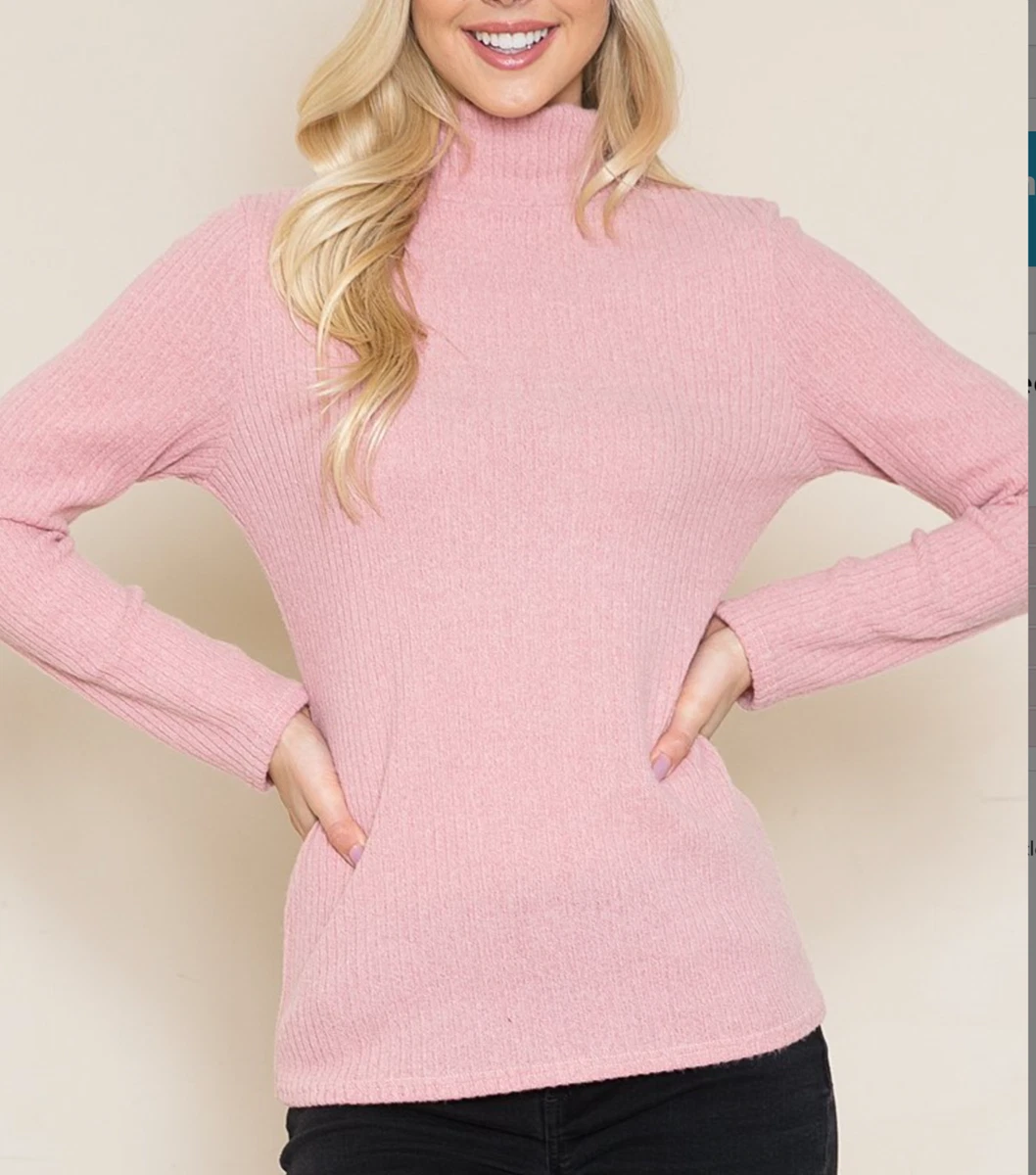 Dusty rose clearance turtleneck