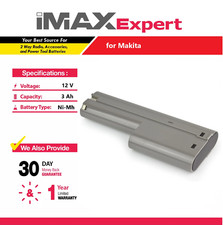 12V 3Ah NiMh Battery for Makita 1210, 632277-5, 5092D, 5092DW, 6011D, 6011DW