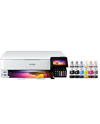 Epson EcoTank Photo ET-8550 Wireless Wide-Format All in One Printer.   Last 2.