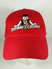 Terribles Lakeside Casino Gambling Osceola Iowa Hat Cap Strapback Red RV Camping