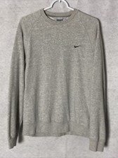Vintage Nike Y2K Sweatshirt Embroidered Swoosh Size Medium